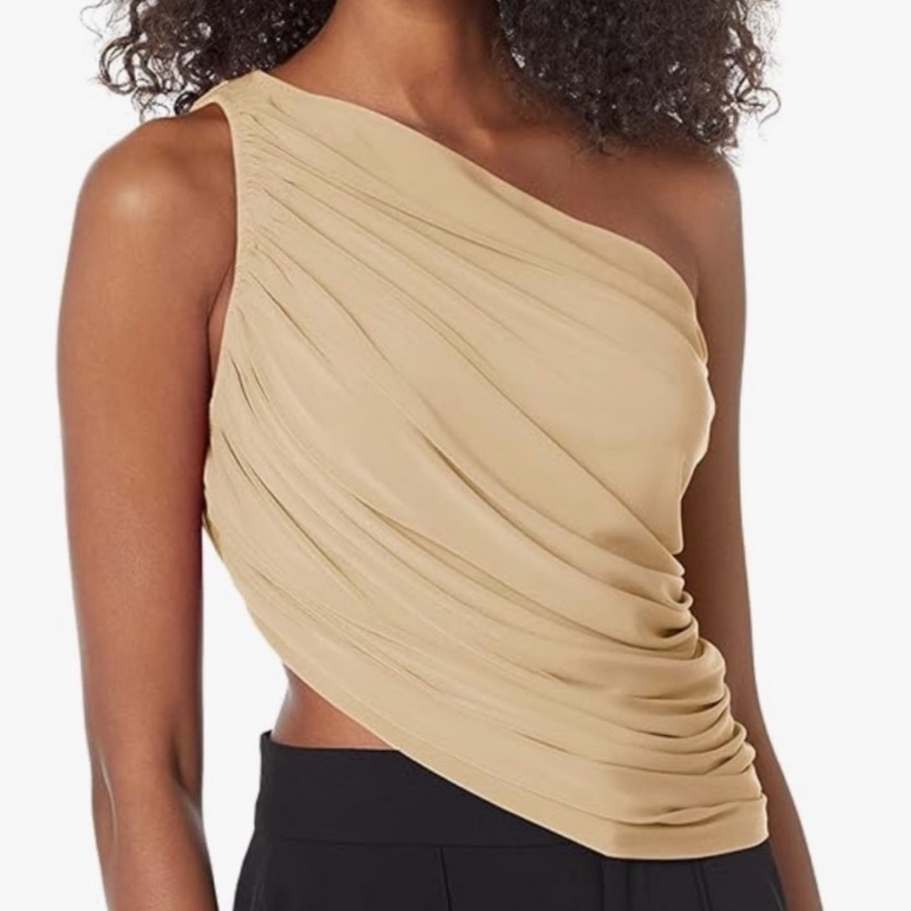 Norma kamali cropped Diana top